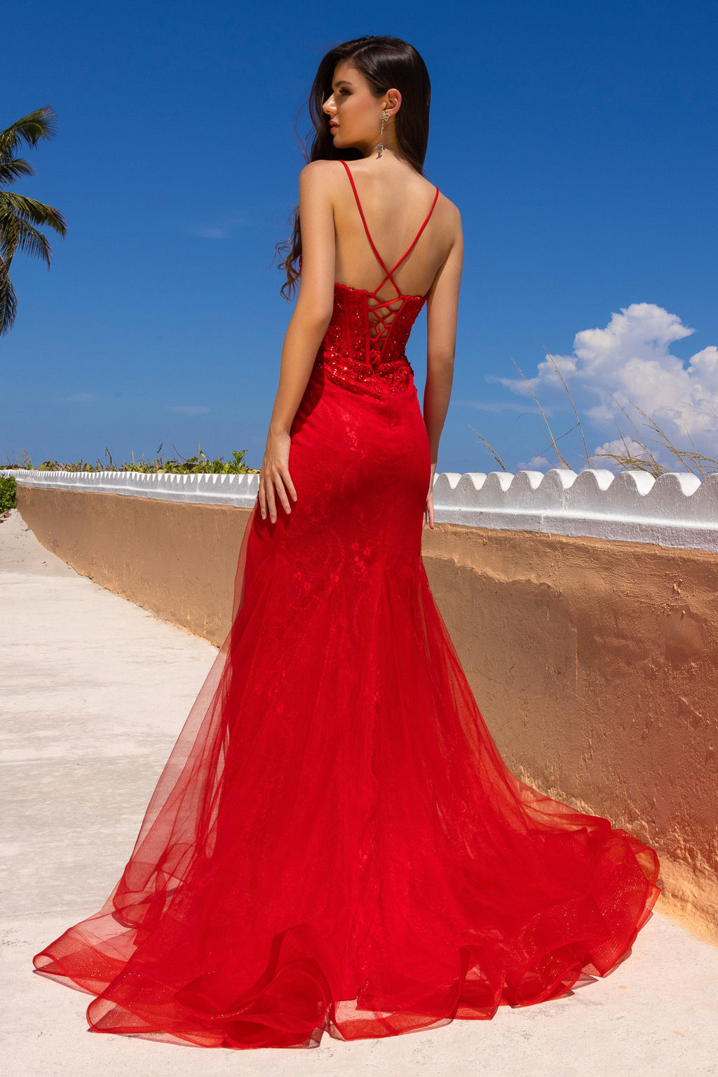 7064 / Red / Size 0 / Amelia