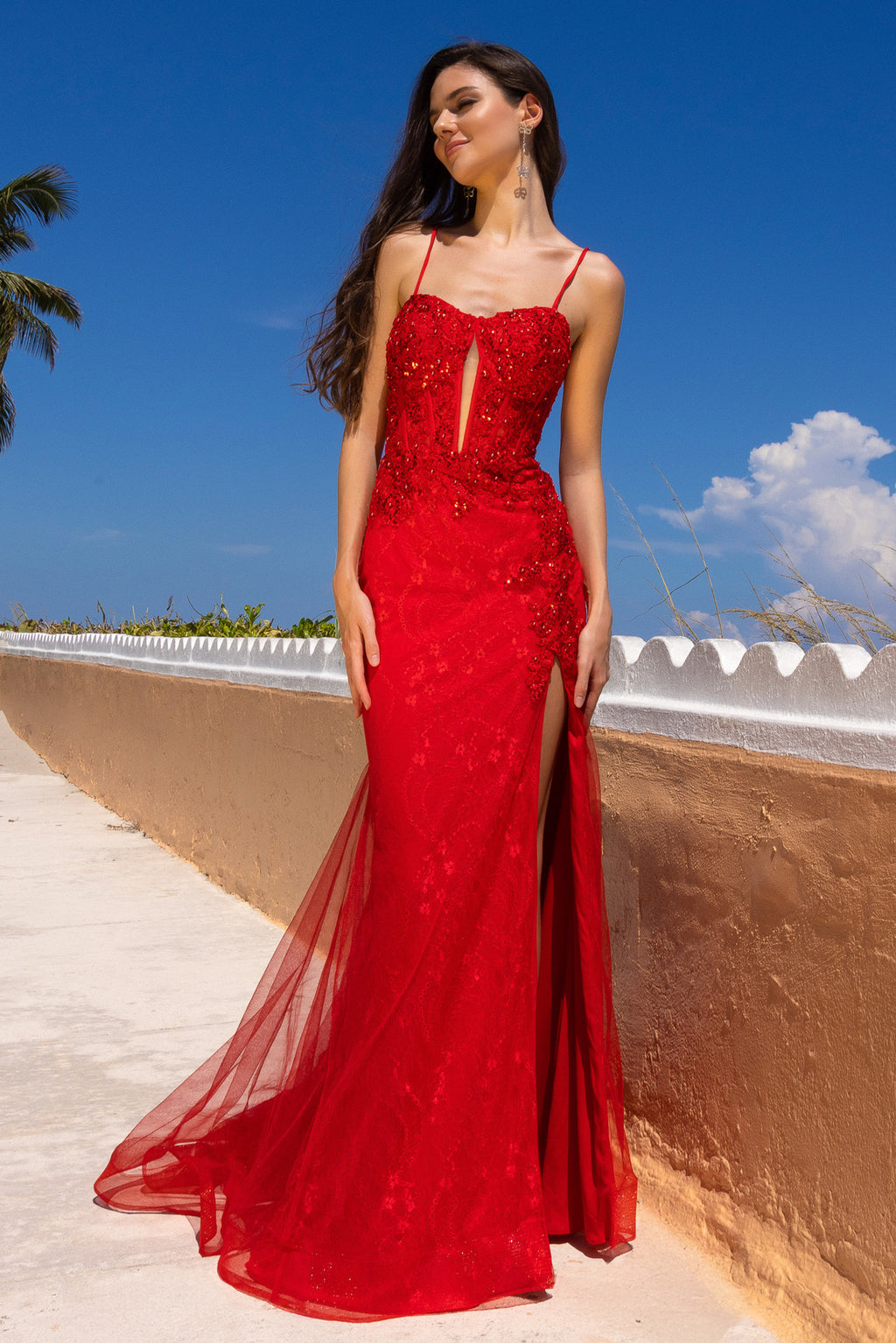 7064 / Red / Size 0 / Amelia